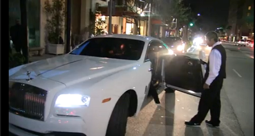 Carl Crawford, Evelyn Lozada Out In A $300K Rolls Royce