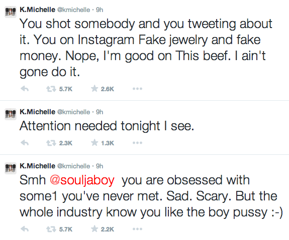 K. Michelle And Soulja Boy Twitter Beef 6