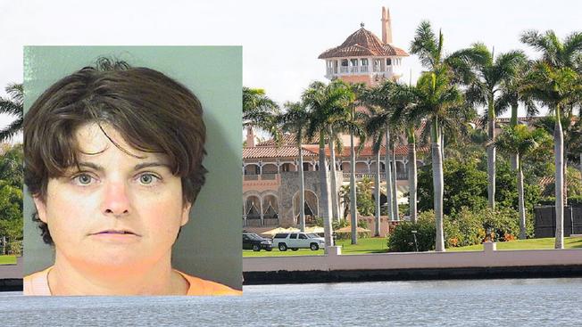 Woman Smears Bananas On Cars At Trump's Mar-a-Lago Club