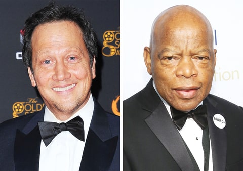 Rob Schneider Lectures Rep. John Lewis On Civil Rights on MLK Day